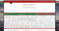 Desktop Screenshot of hotel3nations.com